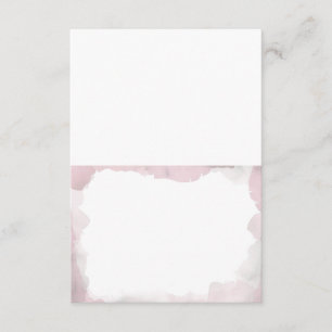 Debonair Blush Pink Wedding Folded Escort Cards