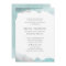 Debonair Turquoise Wedding Invitation