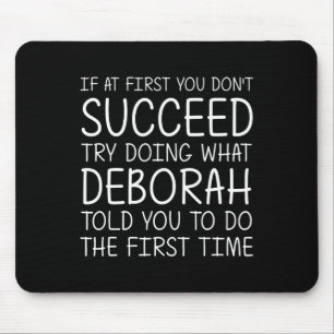 Deborah Gift Name Personalised Birthday Funny Chri Mouse Mat