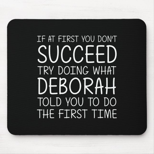 Deborah Gift Name Personalised Birthday Funny Chri Mouse Mat (Front)