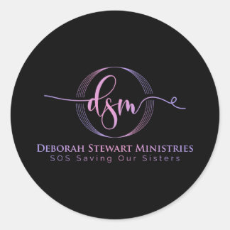 DEBORAH STEWART MINISTRIES CLASSIC ROUND STICKER