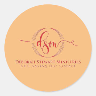 DEBORAH STEWART MINISTRIES CLASSIC ROUND STICKER