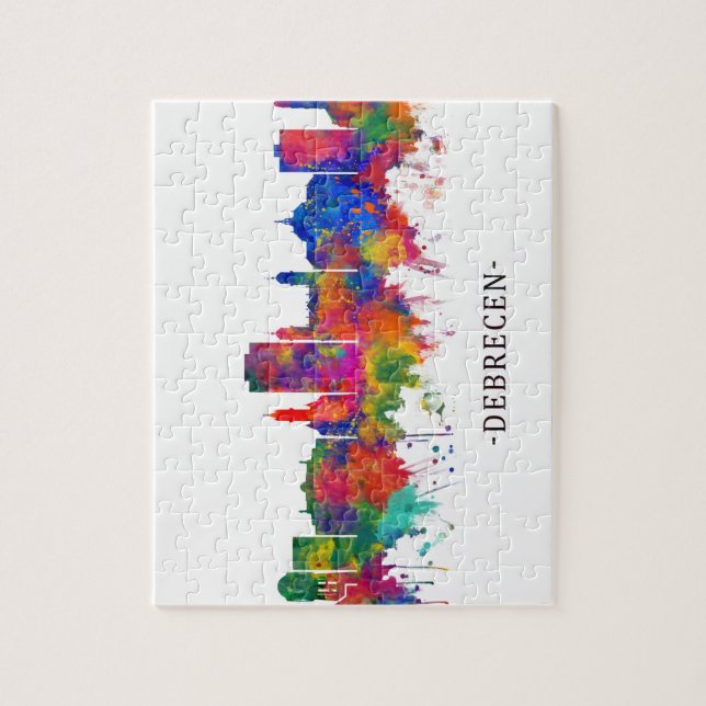 Debrecen Hungary Skyline Jigsaw Puzzle (Vertical)