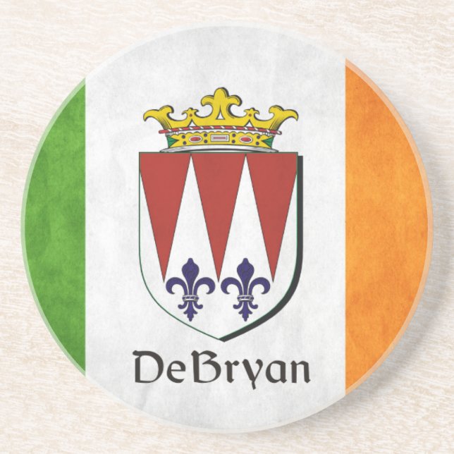 DeBryan Irish Flag Coaster (Front)