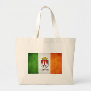 DeBryan Irish Flag Large Tote Bag