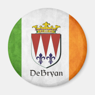 DeBryan Irish Flag Magnet