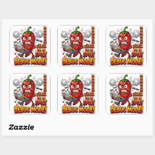 Debug Mode Funny sticker Programmer sticker   