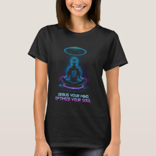 Debug Your Mind Optimise Your Soul Meditation Yoga T-Shirt