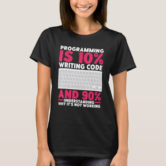 Debugging Definition  Funny Coding Programming is  T-Shirt (Front)