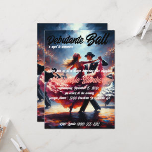 Debutante Ball Cotillion Ballroom Dancing Invitation