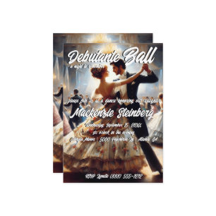 Debutante Ball Cotillion Ballroom Dancing Invitation