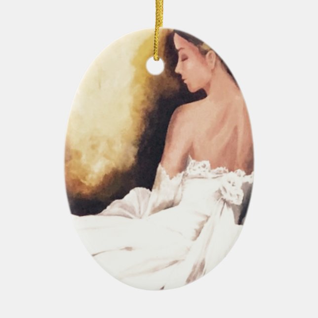 Debutante Ceramic Tree Decoration (Front)