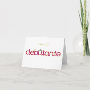 Debutante Collection ~ Blank Thank You Note Cards