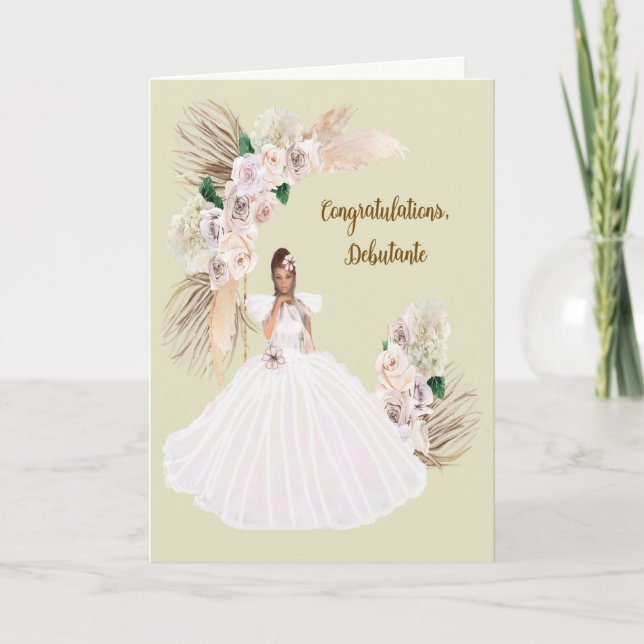 Debutante Congratulations Card (Front)