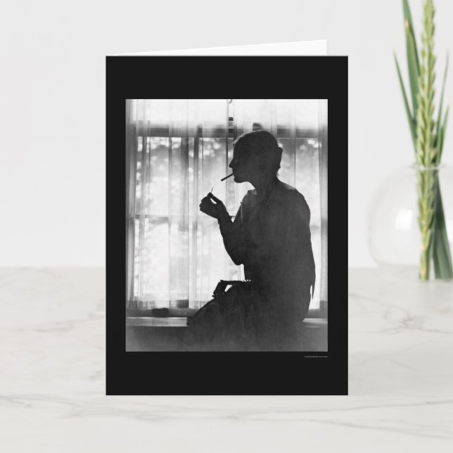 Debutante, Ester Cochran, Smoking 1924 Card (Front)