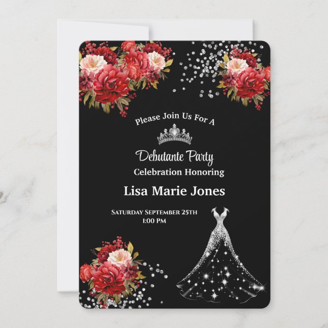 Debutante Party Invitation (Front)