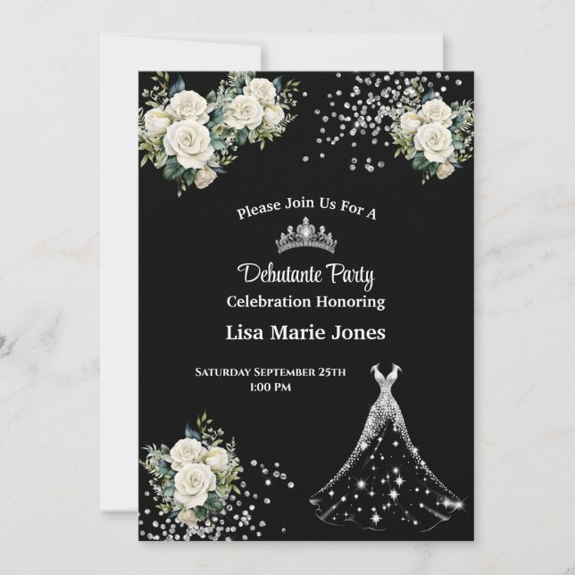 Debutante Party Invitation (Front)