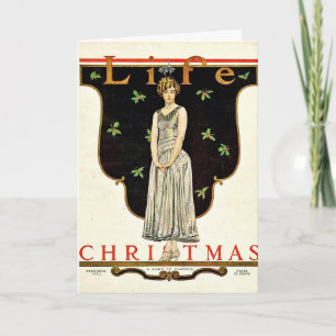 Dec 1923 Christmas illustration by Coles Phillips Holiday Card