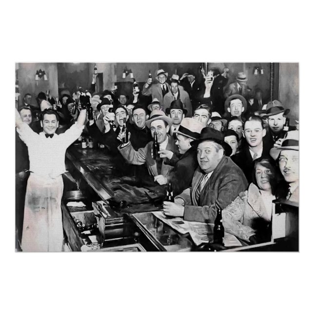 DEC 5, 1933 PROHIBITION ENDS PAINTERLY POSTER (Front)