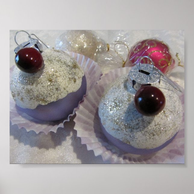 Decadent Christmas Cupcakes Poster (Front)