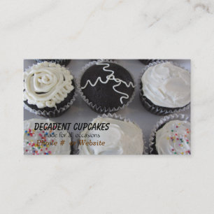 Decadent Cupcakes Business Card