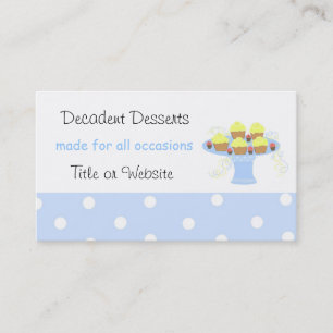 Decadent Desserts Business Card
