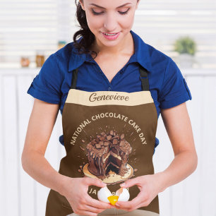 Decadent National Chocolate Cake Day  Apron