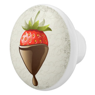Decadent Strawberry in Chocolate Drawer Pulls