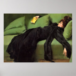  Decadent Young Woman After The Dance  Ceramic Til Poster