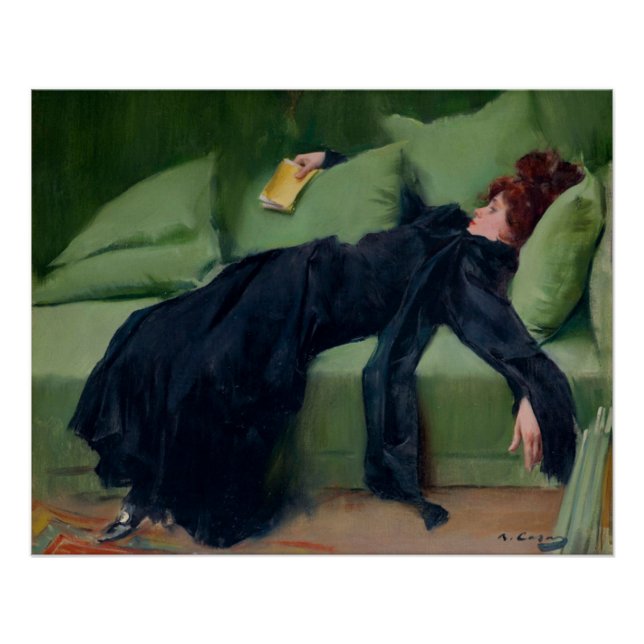 Decadent young woman. After the dance Poster (Front)