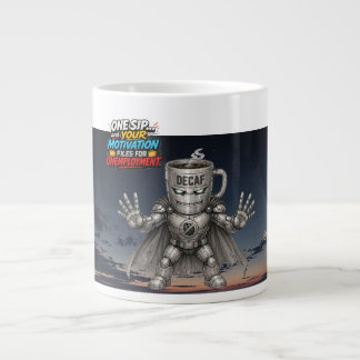 Decaf Destroyer – The Energy Thief Large Coffee Mug