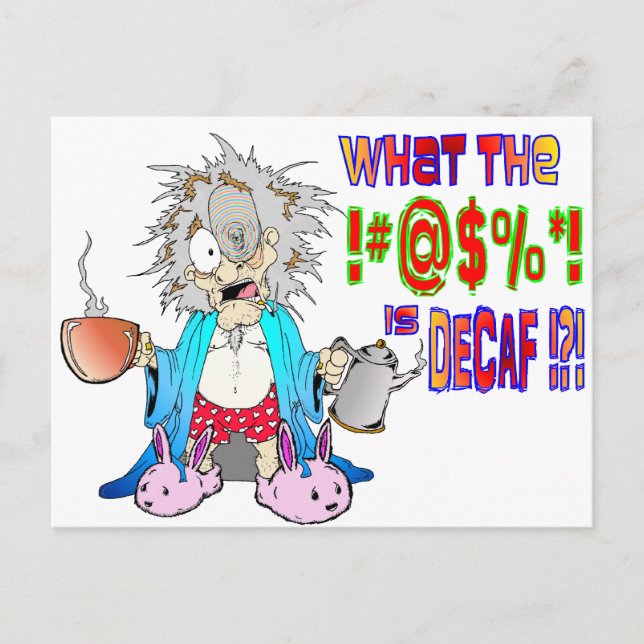 DECAF? POSTCARD (Front)