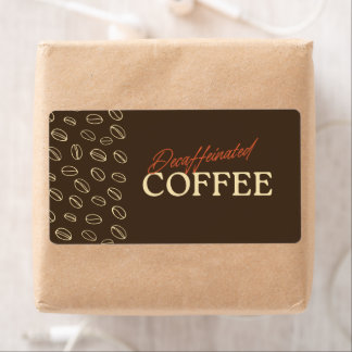 Decaffeinated Coffee Label – Retro Coffee Beans
