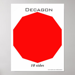 Decagon Poster of Polygon