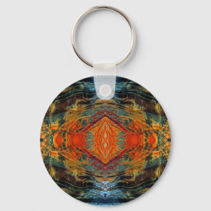 Decalcomaniac Intersection I Key Ring
