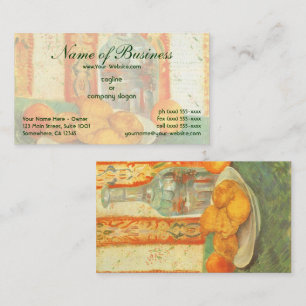 Decanter and Lemons on Plate; Vincent van Gogh Business Card