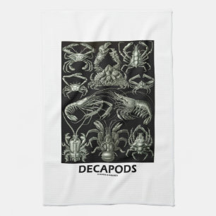Decapods Ernest Haeckel Artforms Of Nature Tea Towel