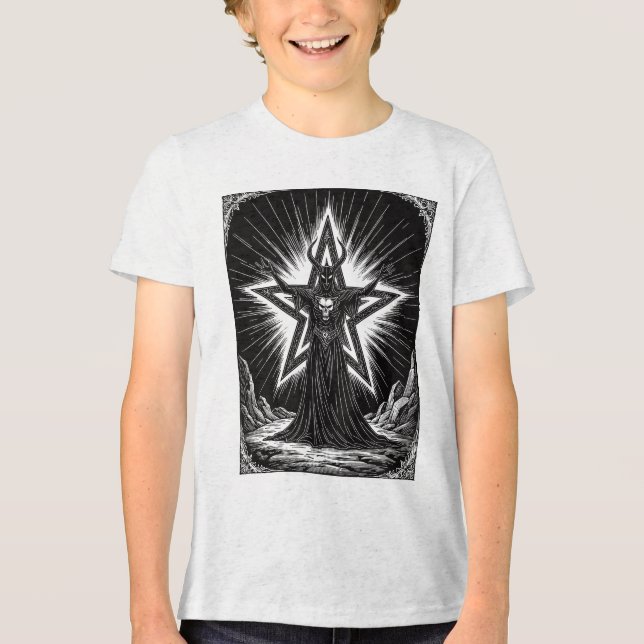 Decarabia Occult Energy Unleashed Tri-Blend Shirt (Front)