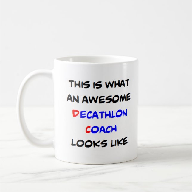 decathlon coach, awesome coffee mug (Left)