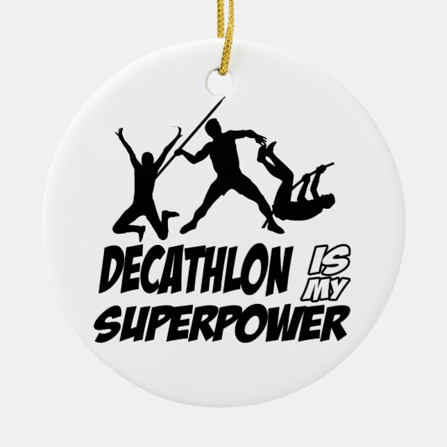 Decathlon sports designs ceramic tree decoration (Front)
