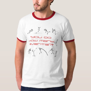 Decathlon You Do How Many Events Red White T-Shirt