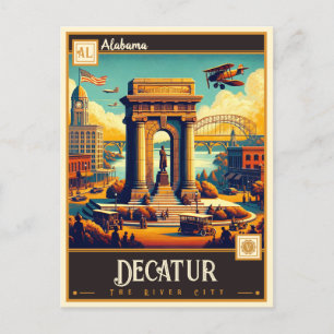 Decatur, Alabama Vintage Postcard