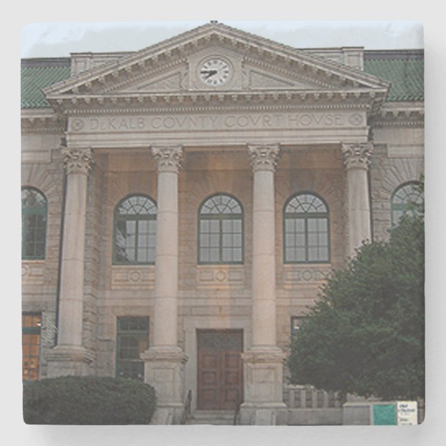 Decatur Courthouse Decatur Ga Marble Stone Coaster (Front)
