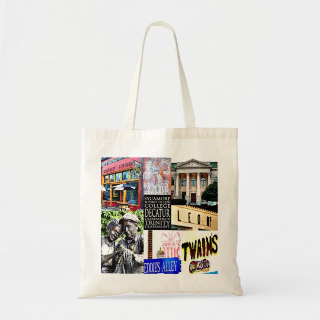 Decatur Georgia, Decatur tote, downtown Decatur, Tote Bag (Front)