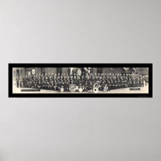 Decatur, IL Band Photo 1910 Poster