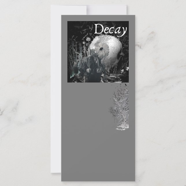 Decay - Gothic Invitation & Greeting Card (Front)