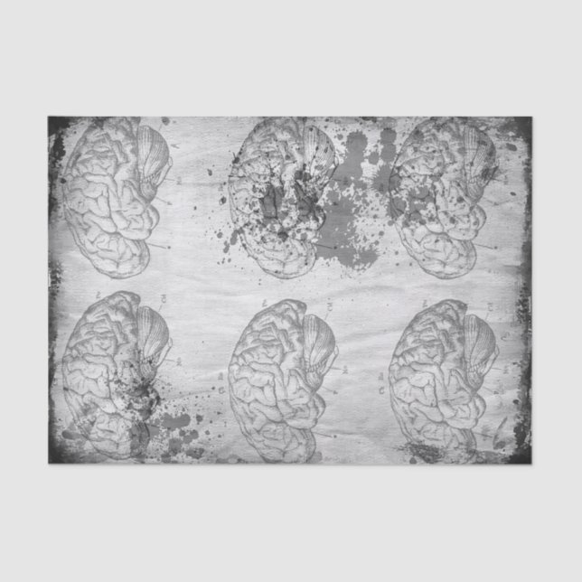 Decayed Brainz Tissue Paper 10" x 15" (Front)