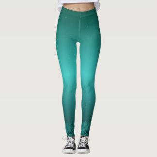 Decaying Forest Green - Zen Design with Details Leggings