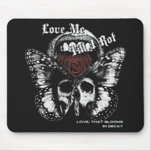 Decaying Love - Gothic Streetwear Design Mouse Mat