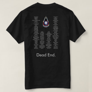DECE Large Emblem (Men) with Members on Back T-Shirt